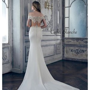 NWT Calla Blanche Style 17119 Kylie Lace Crystal